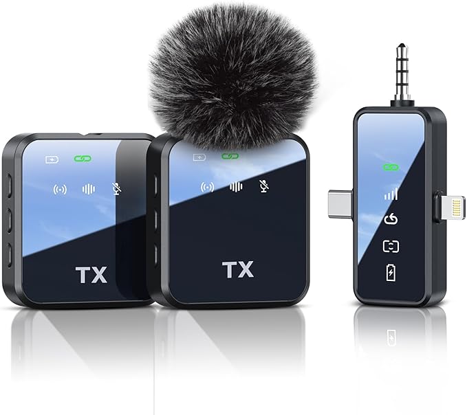 Read more about the article PQRQP 3 in 1 Microphone for iPhone/Android/Camera, Wireless Lavalier