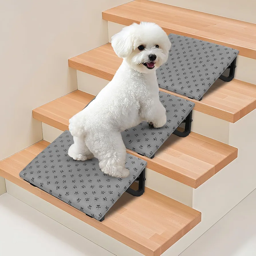Read more about the article Dog Ramp for Stairs, Non-Slip Dog Stairs, Low-Angled Pet Ramps for Small Dogs and Cats
