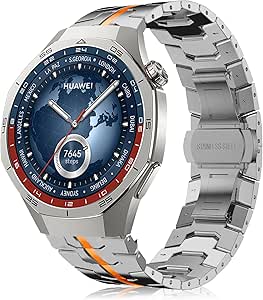 MaEiol 22 mm Stainless Steel Metal Bracelet for Huawei Watch 5 46 mm /